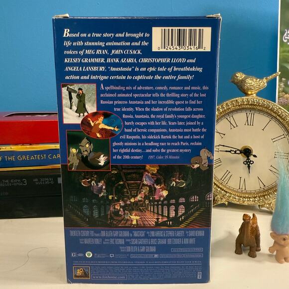 Anastasia 1997 VHS Family Feature Vintage Don Bluth Tape Inserts - Picture 2 of 3